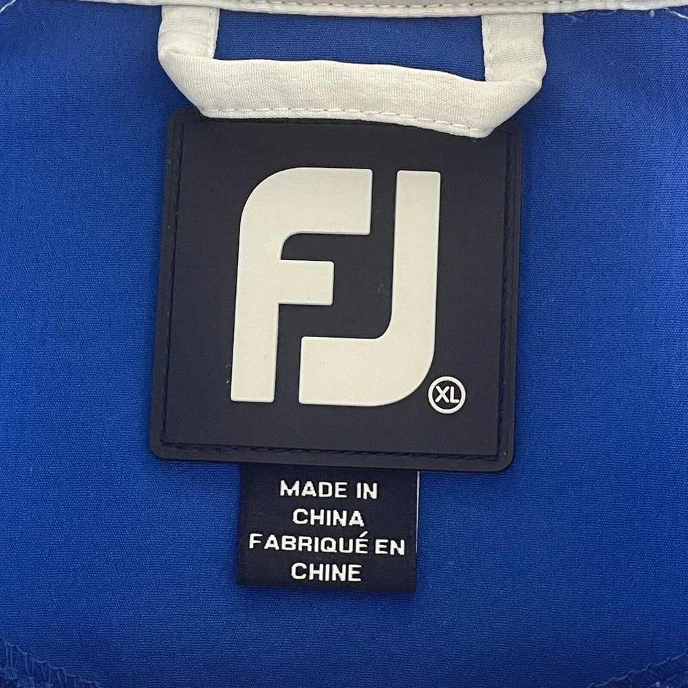 FootJoy‎ Golf 1/2 Zip Pullover Windbreaker Men XL Blue Grey Performance Wicking